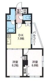 エスティメゾン三軒茶屋2 201 間取り図