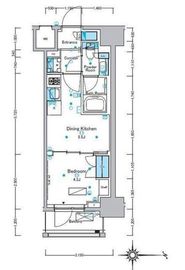 ルフォンプログレ浅草入谷 302 間取り図