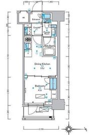 ルフォンプログレ浅草入谷 1302 間取り図