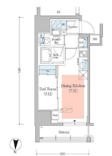 アーバネックス深川住吉3 501 間取り図