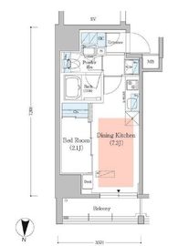 アーバネックス深川住吉3 501 間取り図