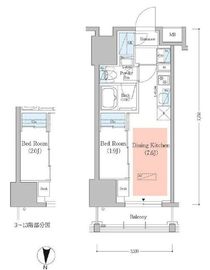 アーバネックス深川住吉3 503 間取り図