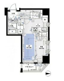 グランスイート四谷エクシア 9階 間取り図