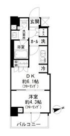 パークリュクス蒲田一丁目 405 間取り図