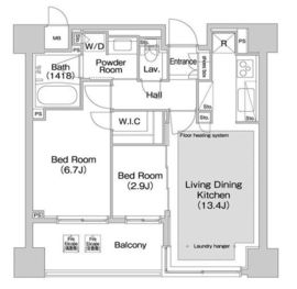 コンフォリア赤坂 303 間取り図