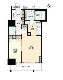 ウェリス駒込レジデンス 5階 間取り図