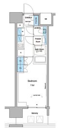 ルフォンプログレ蔵前プレミア 303 間取り図