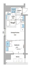 ルフォンプログレ蔵前プレミア 306 間取り図