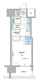 ルフォンプログレ蔵前プレミア 708 間取り図