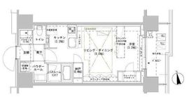 パークスフィア牛込神楽坂 608 間取り図