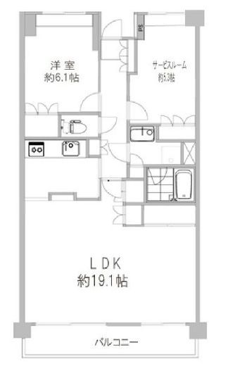 イーストパークス大島サザンスクエア 10階 間取り図