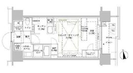 パークスフィア牛込神楽坂 908 間取り図