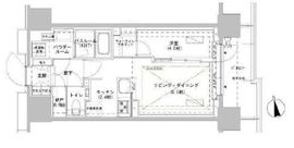 パークスフィア牛込神楽坂 1007 間取り図