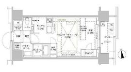 パークスフィア牛込神楽坂 1008 間取り図