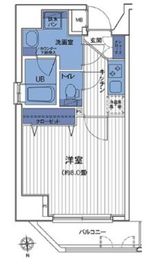 クレストフォルム田町ベイフロントスクエア 803 間取り図