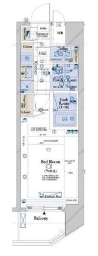 コンシェリア南青山 7階 間取り図