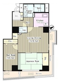 ハイエスト荻窪 1201 間取り図