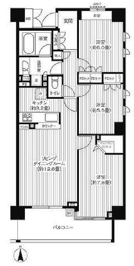 フルーヴ押上 710 間取り図