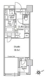 スタイリオ元住吉2 402 間取り図