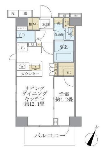 リビオレゾン白金 11階 間取り図