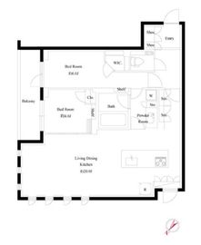 ルネサンス松濤プレミアムコート 203 間取り図