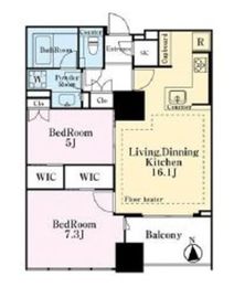 シティタワー銀座東 13階 間取り図