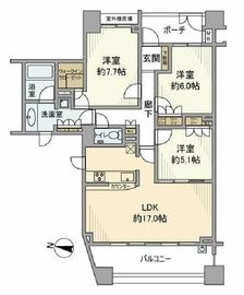 フューズコート175 4階 間取り図