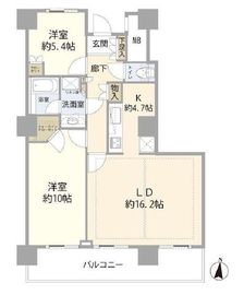 イーストコモンズ清澄白河フロントタワー 12階 間取り図