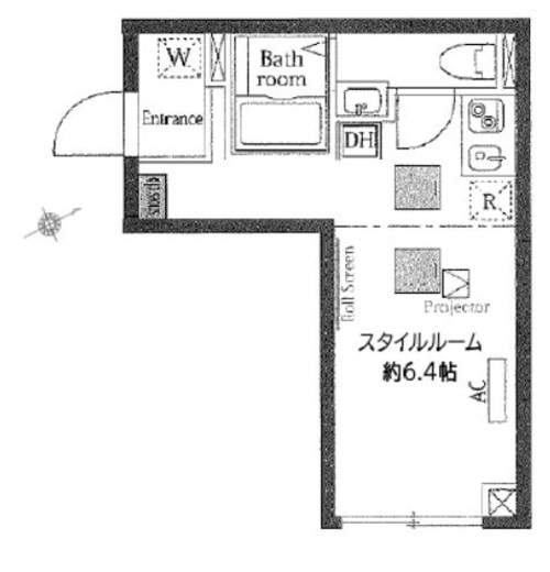 ヴァンテジオ目黒uno 101 間取り図