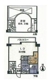 イルサント代々木上原 4階 間取り図