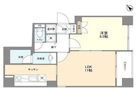 エストライフ勝どき 601 間取り図