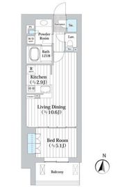 アビティグランデ砧 2階 間取り図