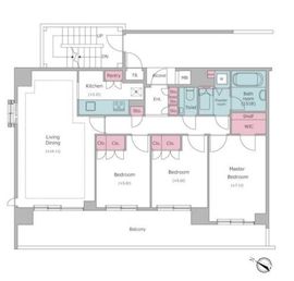 イトーピア四番町 4階 間取り図