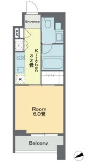 ベルファース戸越スタティオ 407 間取り図