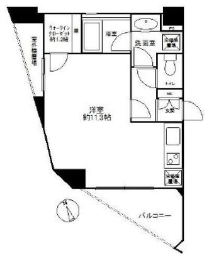 ダイナシティ中野中央 6階 間取り図