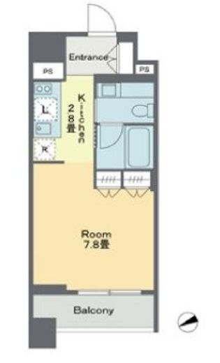 ベルファース戸越スタティオ 810 間取り図