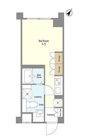 ジニア不動前 406 間取り図