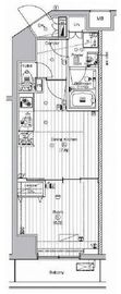 プレミアムキューブ代々木上原 203 間取り図