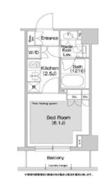 コンフォリア日本橋人形町イースト 904 間取り図