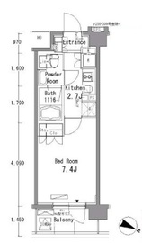 パークアクシス東十条 209 間取り図