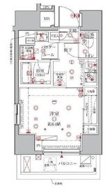 クレイシアIDZ三田 2階 間取り図