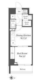 ブランシエスタ本所吾妻橋 406 間取り図