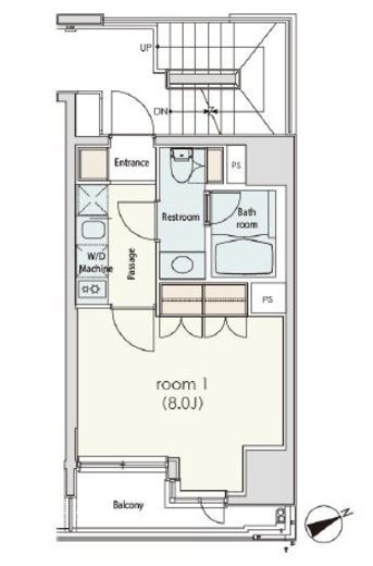 カスタリア日本橋 704 間取り図
