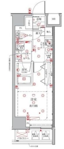 クレイシアIDZ三田 3階 間取り図