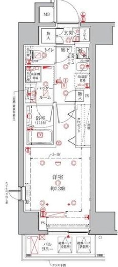 クレイシアIDZ三田 3階 間取り図