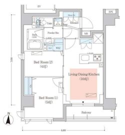 アーバネックス菊川3 803 間取り図