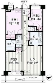 パークレジデンス戸越公園 105 間取り図