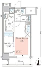 アーバネックス菊川3 802 間取り図