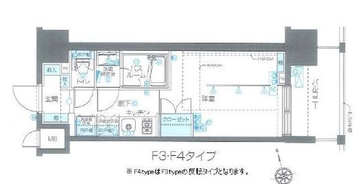 ZOOM品川南 5階 間取り図