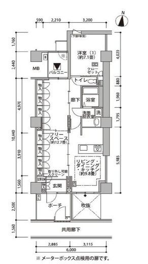 東雲キャナルコートCODAN 21-808 間取り図